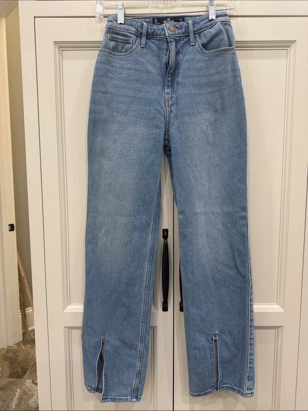 Hollister 0R W24 L31 ultra high-rise dad jeans vintage strength Front Slit